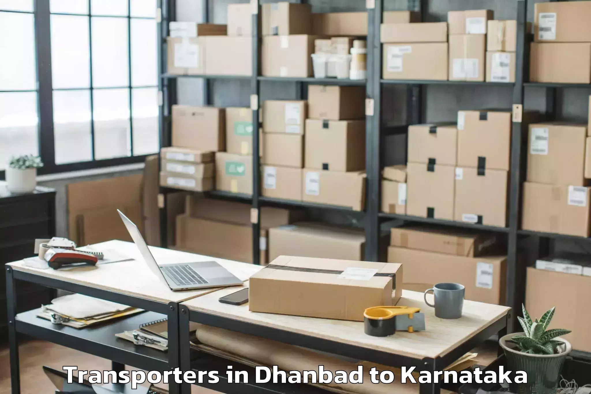 Book Dhanbad to Kunigal Transporters Online